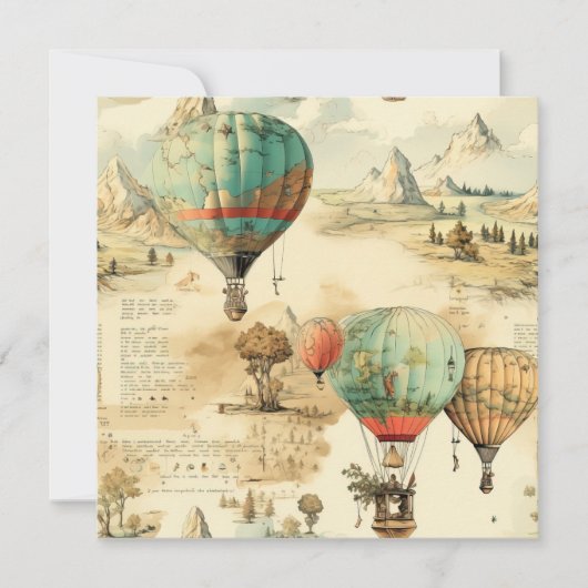  heteluchtballon in een sereen landschap (10) (Voorkant)