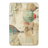  heteluchtballon in een sereen landschap (10) badmat (Voorkant Verticaal)