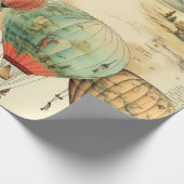 heteluchtballon in een sereen landschap (10) cadeaupapier (Hoek)