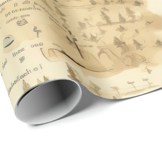 heteluchtballon in een sereen landschap (10) cadeaupapier (Rol Hoek)