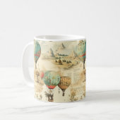  heteluchtballon in een sereen landschap (10) koffiemok (Voorkant links)