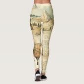 heteluchtballon in een sereen landschap (10) leggings (Achterkant)
