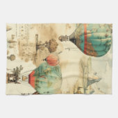 heteluchtballon in een sereen landschap (10) theedoek (Horizontaal)