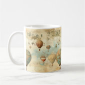 heteluchtballon in een sereen landschap (11) koffiemok (Links)