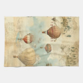 heteluchtballon in een sereen landschap (11) theedoek (Horizontaal)