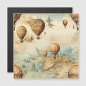  heteluchtballon in een sereen landschap (2) (Voorkant / Achterkant)