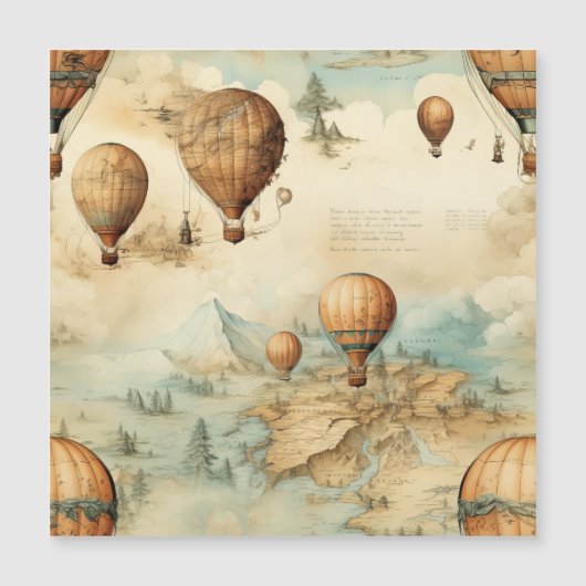  heteluchtballon in een sereen landschap (2) (Voorkant)