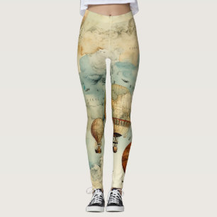 heteluchtballon in een sereen landschap (6) leggings
