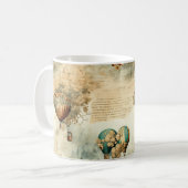 heteluchtballon in een sereen landschap (8) koffiemok (Voorkant links)