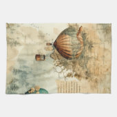 heteluchtballon in een sereen landschap (8) theedoek (Horizontaal)