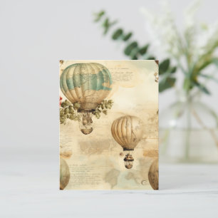 heteluchtballon in een sereen landschap (9) briefkaart