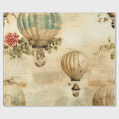  heteluchtballon in een sereen landschap (9) cadeaupapier (Vlak)