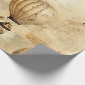  heteluchtballon in een sereen landschap (9) cadeaupapier (Hoek)