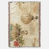  heteluchtballon in een sereen landschap (9) deken (Voorkant Verticaal)