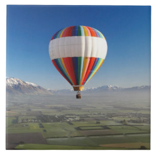 Heteluchtballon, nabij Methven, Canterbury 3 Tegeltje