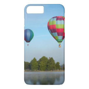 Heteluchtballonnen boven een meer, NZ iPhone 8 Plus / 7 Plus Hoesje