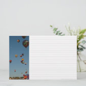 heteluchtballonnen briefpapier (Staand voorkant)