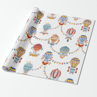 Heteluchtballonnen Cadeaupapier
