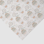  heteluchtballonnen en driewielers uit wit tissuepapier (Detail)