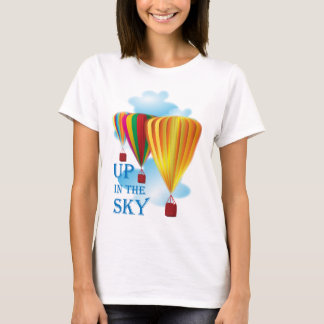 Heteluchtballonnen in de lucht t-shirt