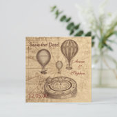 heteluchtballonnen Sla de datum op Save The Date (Staand voorkant)