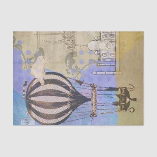  heteluchtballonreis tissuepapier (Voorkant)