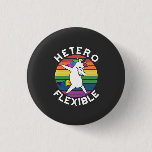 Hetero Flexibel LGBT Lesbisch Homoseksueel Biseksu Ronde Button 3,2 Cm