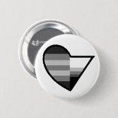 Heteroromantische demiseksuele Button (Voorkant /achterkant)