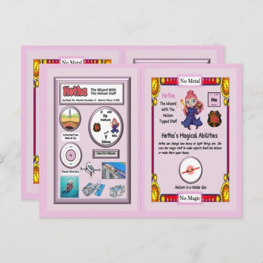 Hetha - Carte de commerce Helium (Devant / Derrière)