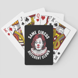 Hetzelfde Circus Verschillende Clown Anti Kamala 2 Pokerkaarten