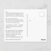 Hetzelfde liefde Nieuwe plannen Brief BEGROTING Fo Briefkaart (Achterkant)