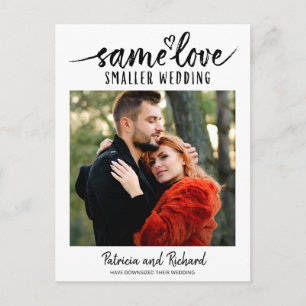 Hetzelfde Liefde Schattig Hart Downsizen Huwelijk Briefkaart