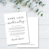 Hetzelfde liefdesverdriet, een kleinere bruiloft aankondiging