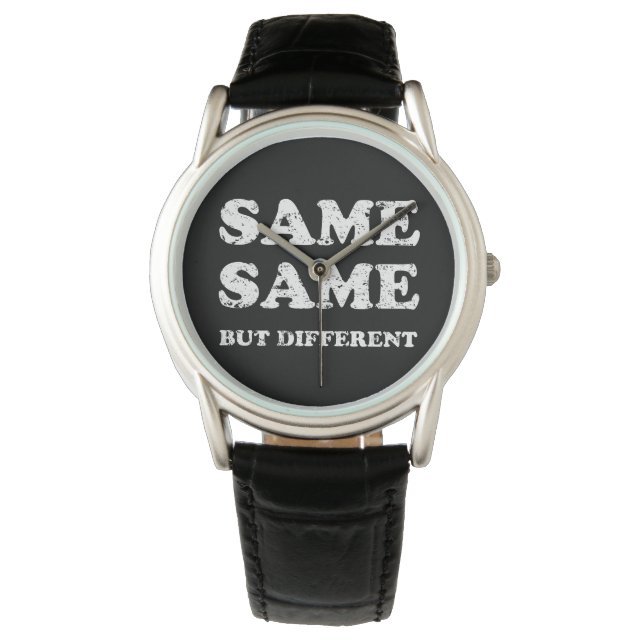 HETZELFDE MAAR VERSCHILLEND HORLOGE (Voorkant)