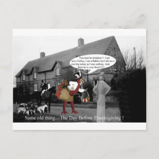 Hetzelfde oude ding de dag voor Thanksgiving... Feestdagenkaart