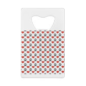 Heug- en roodhartsschilderpatroon kredietkaart flessenopener (Achterkant)