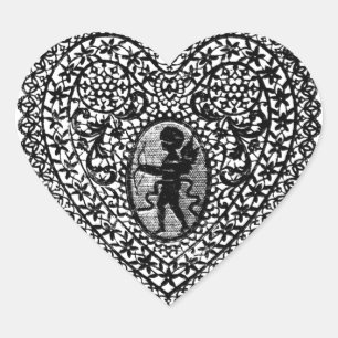 HEUGEN VAN DE KUPTE LACE HART STICKER