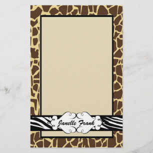 Heup- en chic-proefafdrukken briefpapier