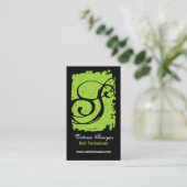 Heup- en Vette monogram-boomgaard Visitekaartje (Staand voorkant)