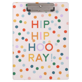 Heup Heup Hooray Verjaardagsfeest Gefeliciteerd Klembord