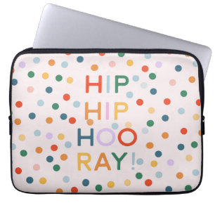 Heup Heup Hooray Verjaardagsfeest Gefeliciteerd Laptop Sleeve