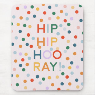 Heup Heup Hooray Verjaardagsfeest Gefeliciteerd Muismat