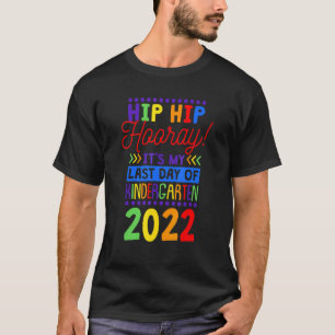 Heup Hooray Het is mijn laatste dag van de kindert T-shirt