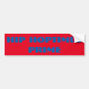 Heup Hoptimus Prime Bumpersticker