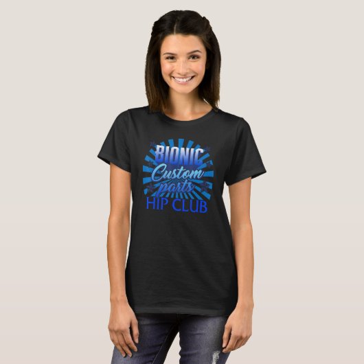 Heup Vervanging Chirurgie Bionic Aangepaste Onderd T-shirt (Voorkant volledig)
