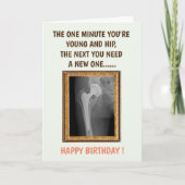 Heup VERVANGING - Heup operatie - Krijg snel goed Bedankkaart (Voorkant)