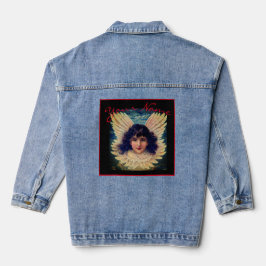 HEUP VROUWEN DENIM JAS ANGEL CUSTOM NAAM JACKET
