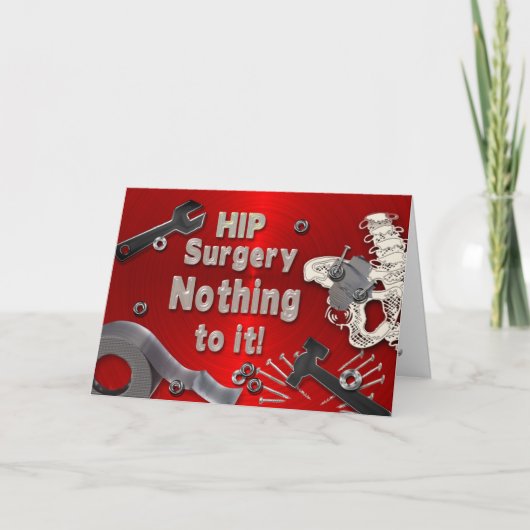 HEUPCHIRURGIE GET WELL KAART - DUCT TAPE (Voorkant)