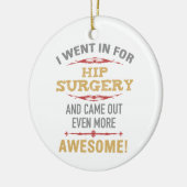 Heupchirurgie herstel Humor Keramisch Ornament (Links)