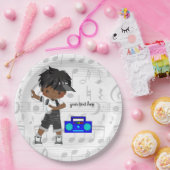 Heuphopjongen Papieren Bordje (Feest)